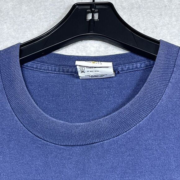 Xavier Musketeers Short Sleeve T-Shirt Men XL Blue College Single Stitc Made USA - Picture 2 of 13